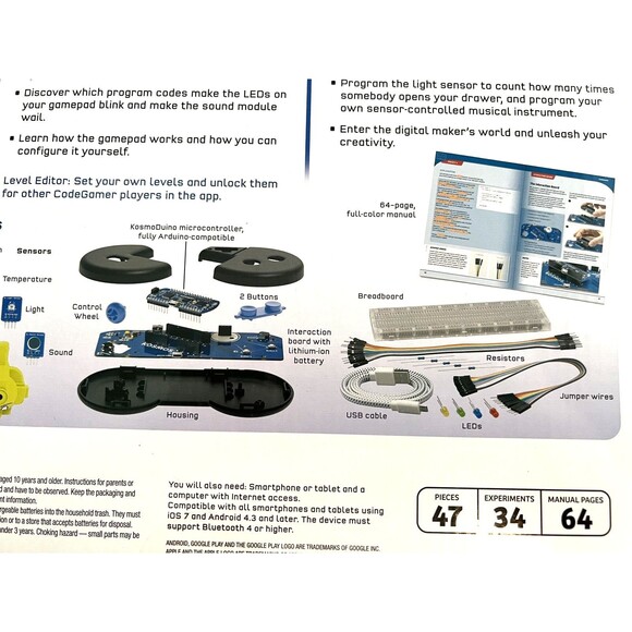 Thames & Kosmos Code Gamer with Kosmobits Arduino Coding Game & Workshop New - Picture 10 of 13